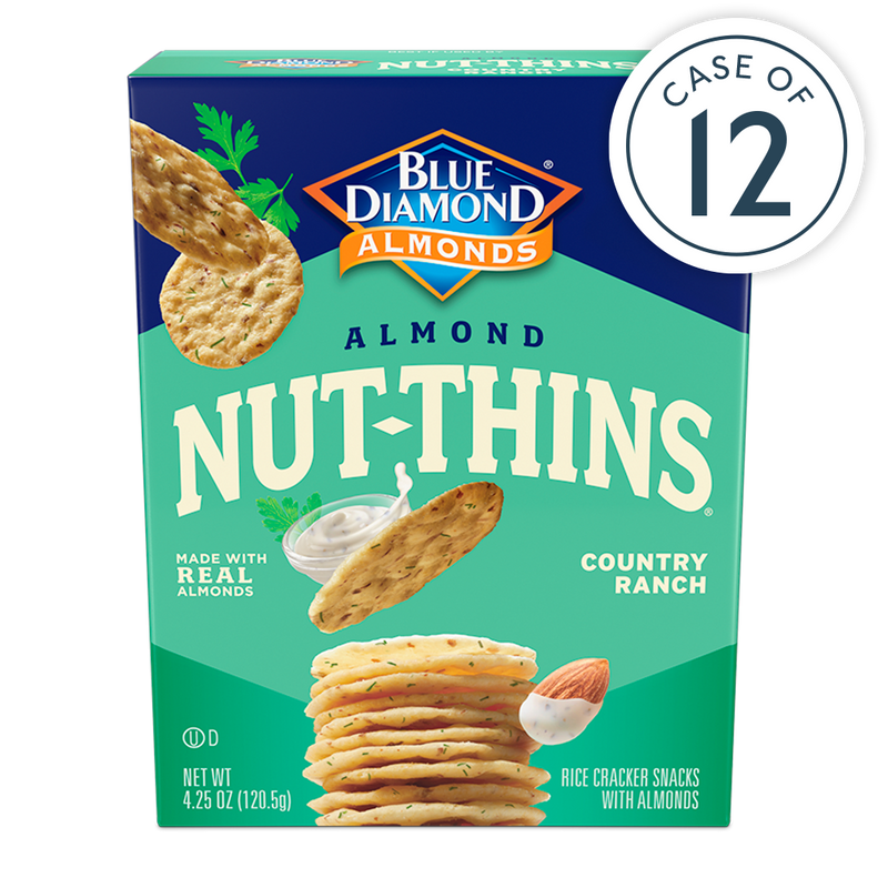 Nut-Thins® Country Ranch Gluten-Free Crackers, Case of 12
