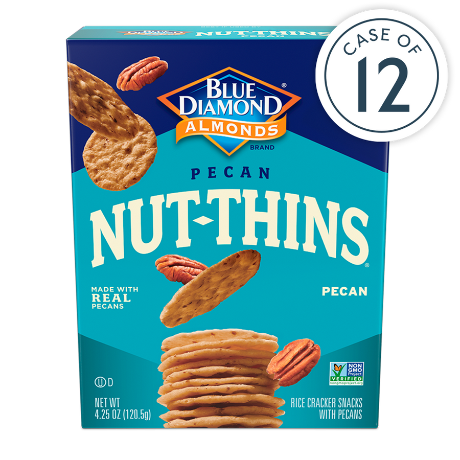 Nut-Thins® Pecan Crackers, 12ct. | Blue Diamond Almonds Nut & Gift Shop