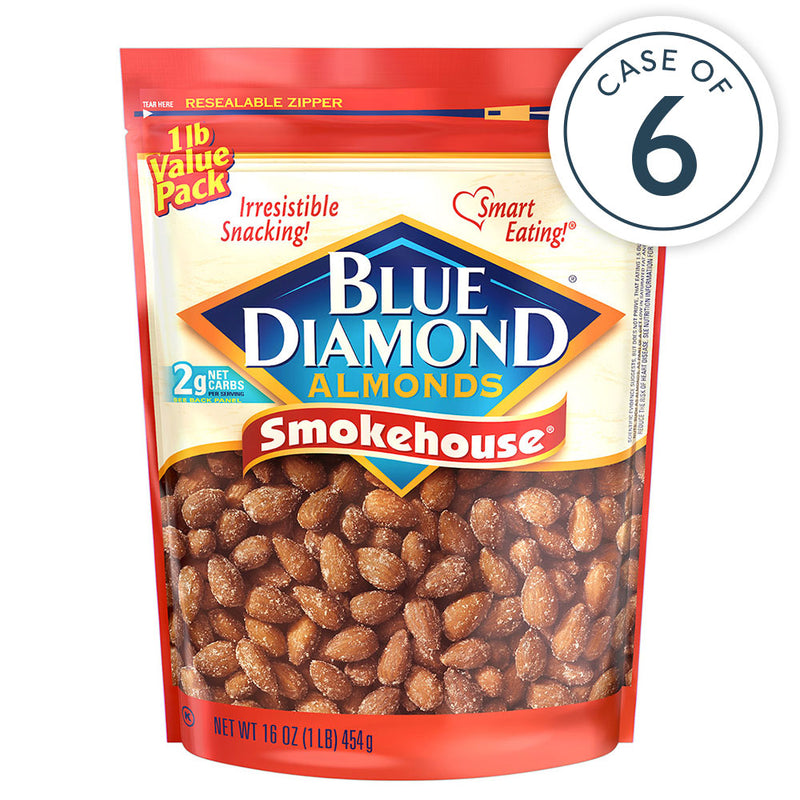  Case of 6 16oz Bag of Smokehouse® Almonds