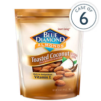 Case of 6, 14oz Bags of Toasted Coconut Almonds