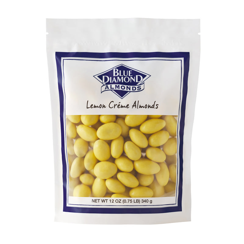 Lemon Crème Almonds, 12oz Resealable Bag