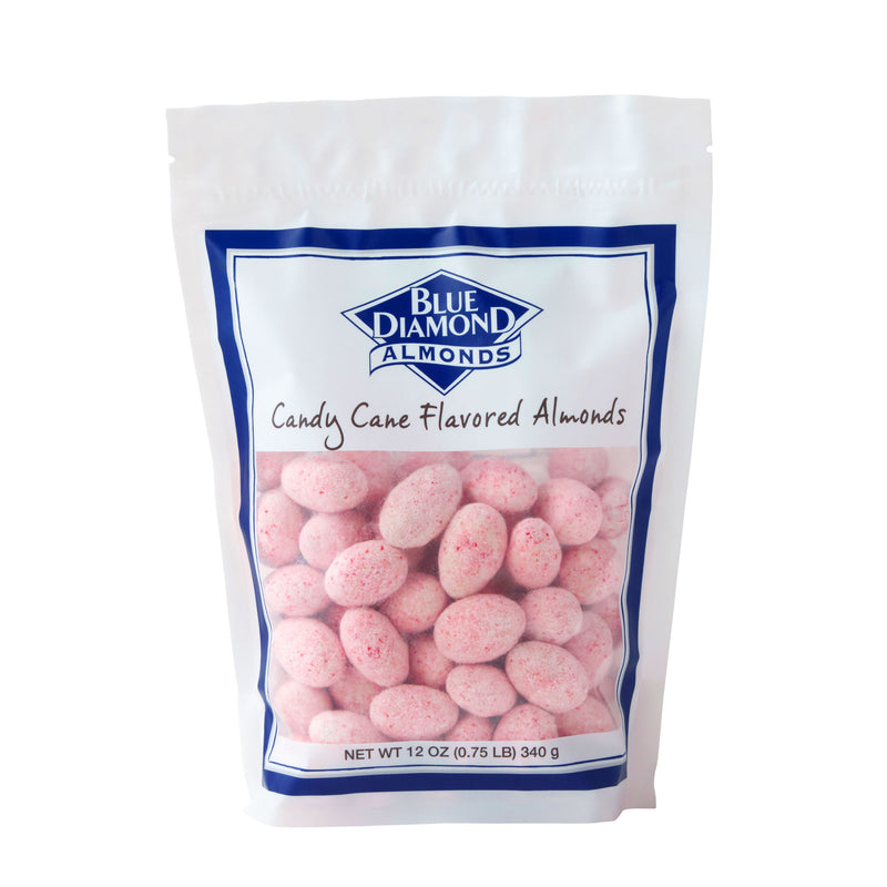 Candy Cane Flavored Almonds, 12oz Resealable Bag