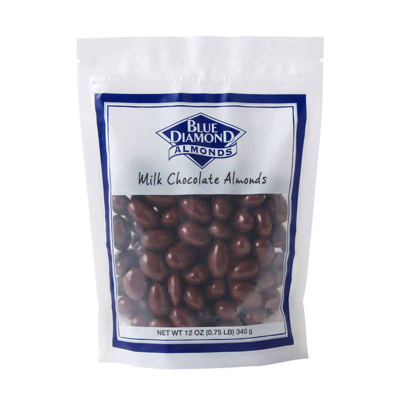 Milk Chocolate Covered Almonds, 12oz Resealable Bag