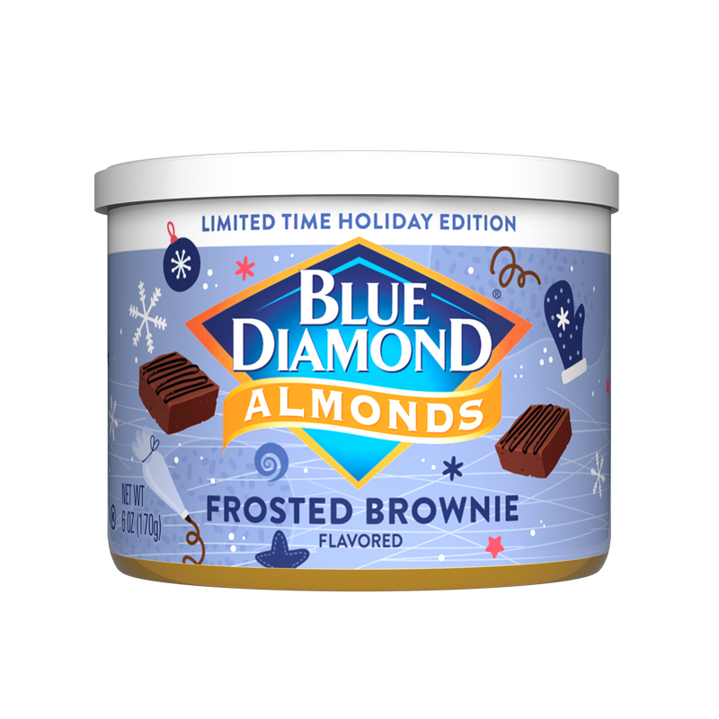 Frosted Brownie Flavored Almonds, 6oz Cans, Case of 12