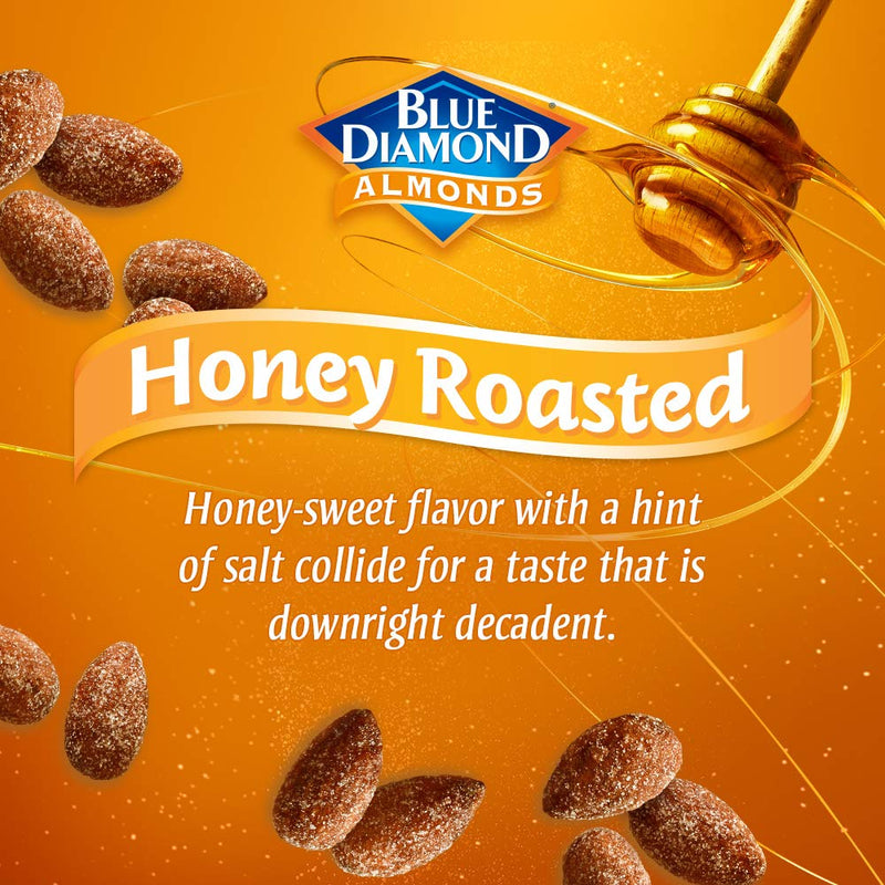 Honey Roasted Almonds, 6oz Cans, Case of 12