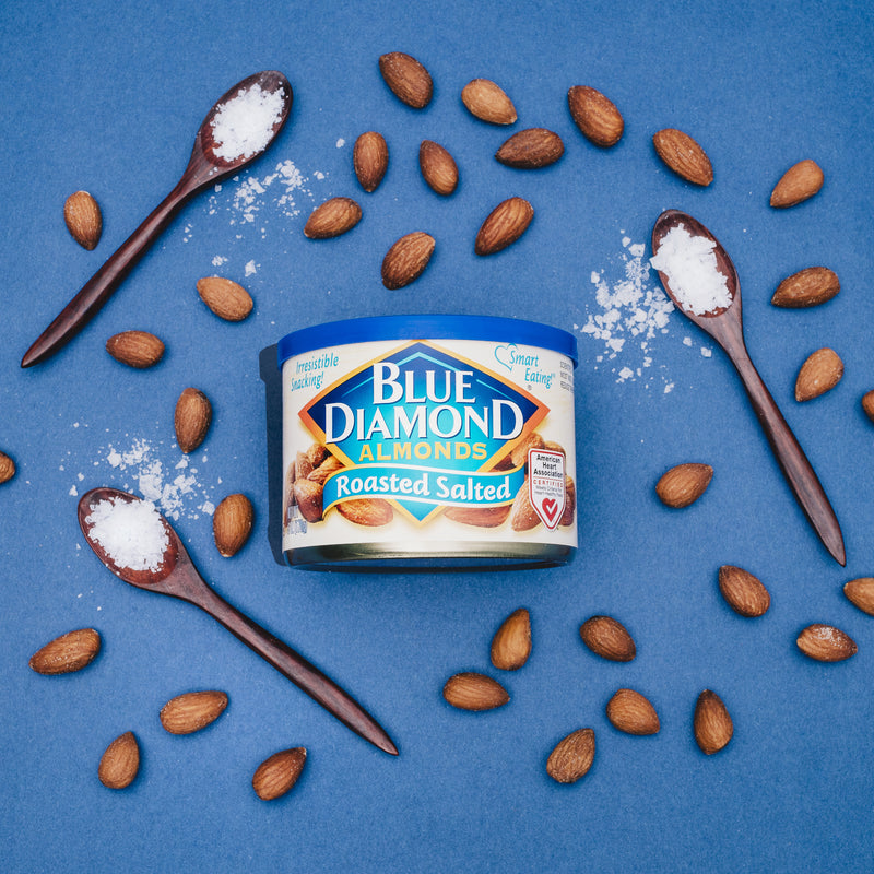 Roasted Salted Almonds, 6oz Cans, Case of 12