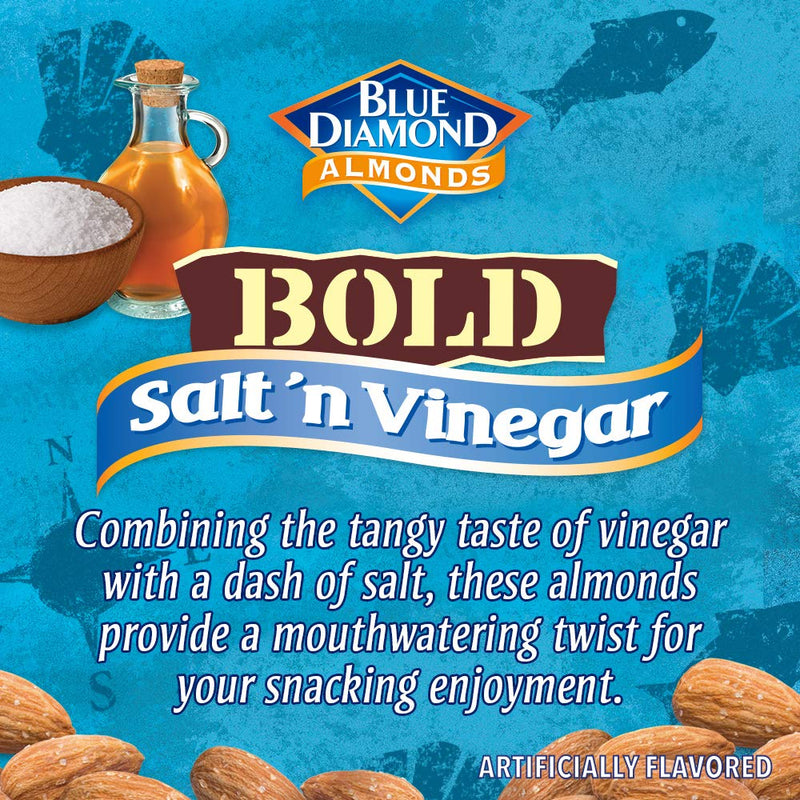 BOLD Salt 'n Vinegar Almonds, 25oz Bags
