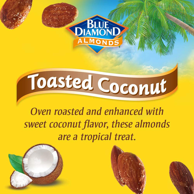 Toasted Coconut Almonds: 1.5oz Snack Tubes (Pack of 12)