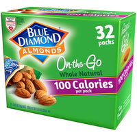 32 Count of 100 Calorie On-The-Go Bags of Whole Natural Almonds