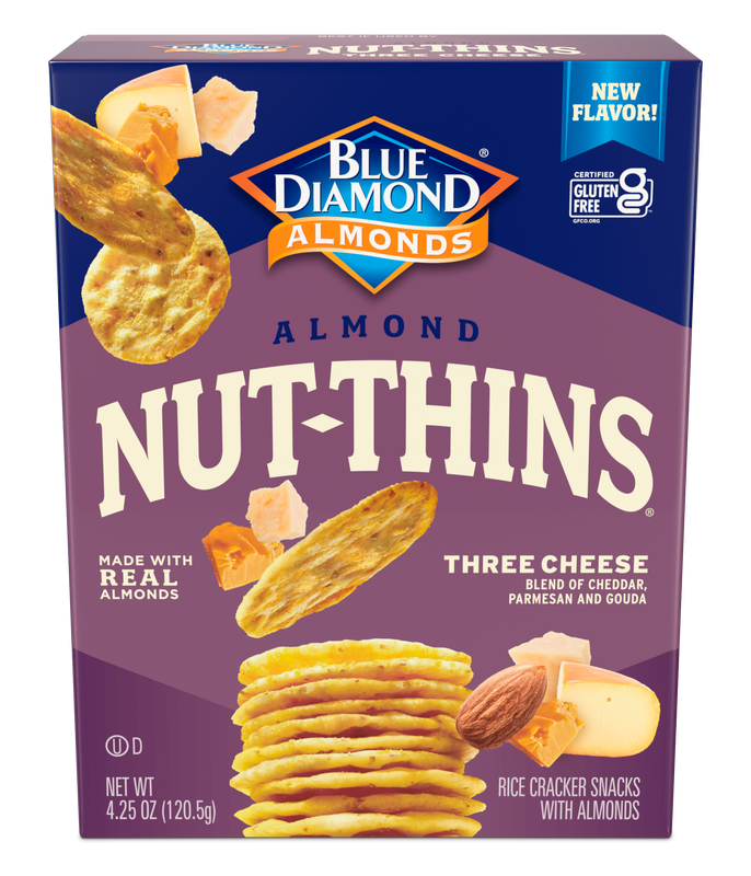 Nut-Thins® Three Cheese Gluten-Free Crackers, Case of 12