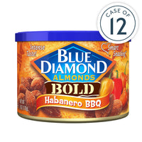 Habanero BBQ Almonds, 6oz Cans, Case