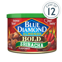 Sriracha Flavored Almonds in 6oz cans, Package of 12