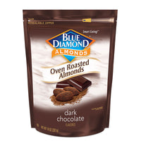 14oz Bag of Oven Roasted Dark Chocolate Almonds