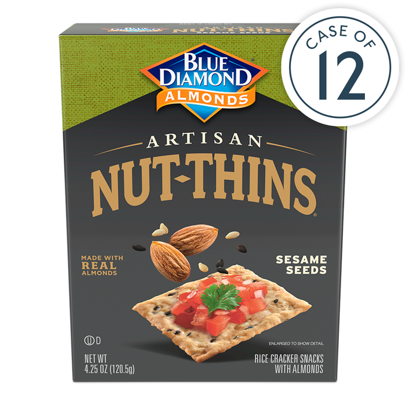 Nut-Thins® Artisan Sesame Seed Gluten-Free Crackers, Case of 12
