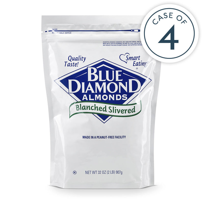 Case of 4, Blanched Slivered Almonds