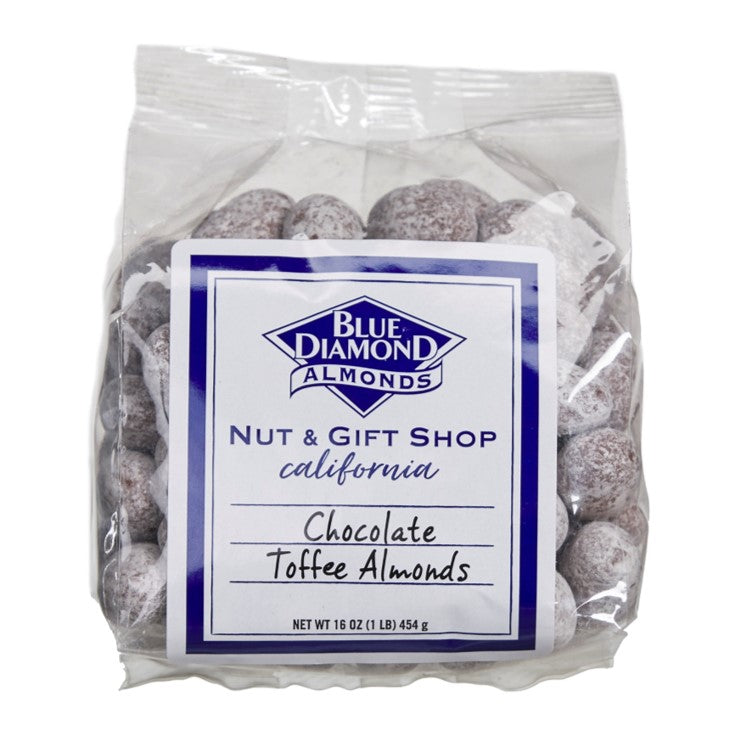Chocolate Toffee Covered Almonds, 1lb Bag